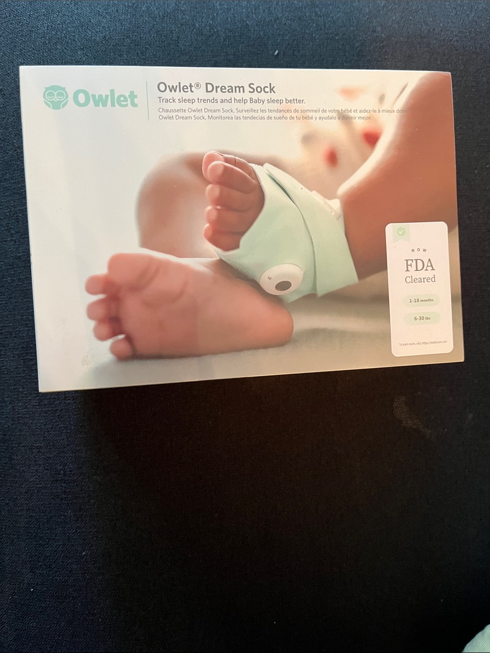 Owlet Dream Sock Baby Sleep Tracker Sock - Mint Green